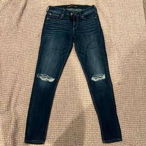 Express skinny dark wash jeans